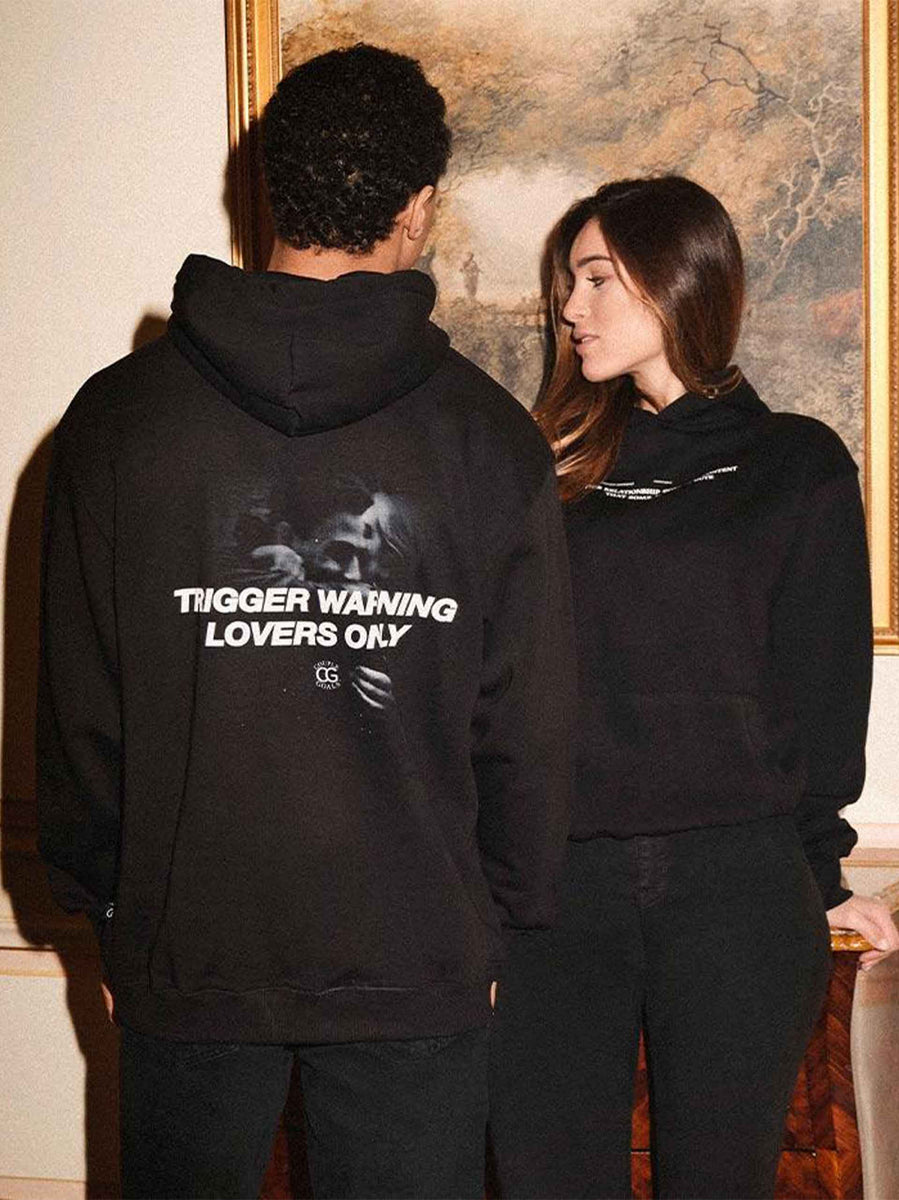 Trigger Warning Hoodie – Hamburger Hänger